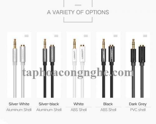 Ugreen 10595 3M màu Đen Cáp âm thanh 3.5mm nối dài AV118 30010595